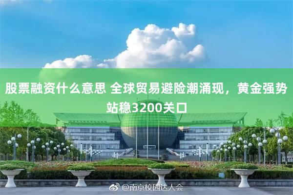 股票融资什么意思 全球贸易避险潮涌现，黄金强势站稳3200关口