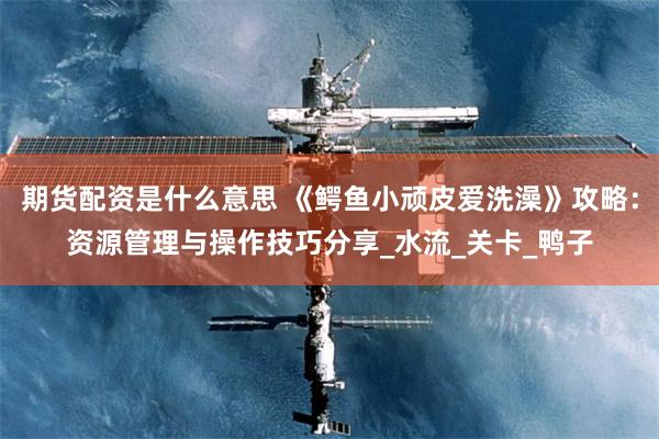 期货配资是什么意思 《鳄鱼小顽皮爱洗澡》攻略：资源管理与操作技巧分享_水流_关卡_鸭子