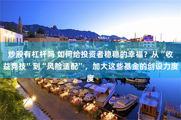 炒股有杠杆吗 如何给投资者稳稳的幸福？从“收益竞技”到“风险适配”，加大这些基金的创设力度