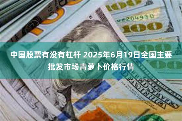 中国股票有没有杠杆 2025年6月19日全国主要批发市场青萝卜价格行情