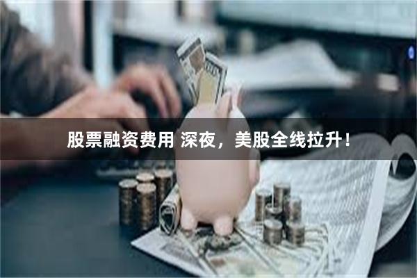 股票融资费用 深夜,美股全线拉升!