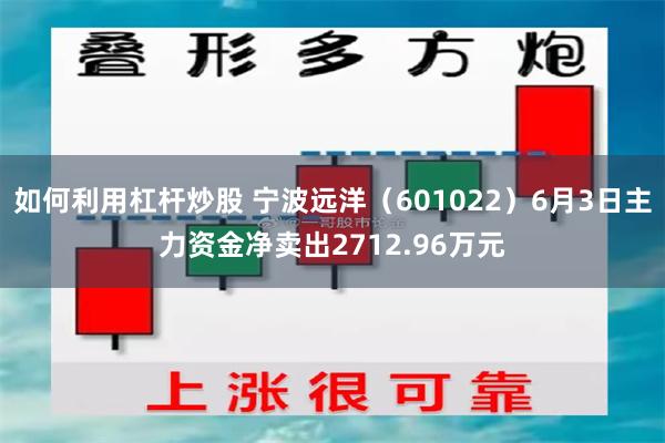 如何利用杠杆炒股 宁波远洋（601022）6月3日主力资金净卖出2712.96万元