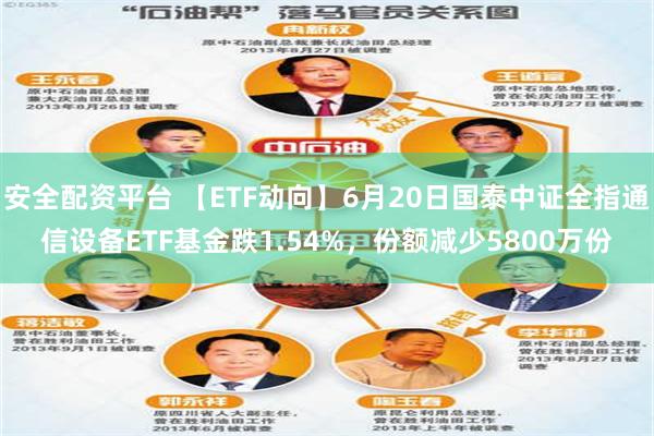 安全配资平台 【ETF动向】6月20日国泰中证全指通信设备ETF基金跌1.54%，份额减少5800万份