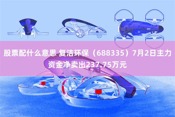 股票配什么意思 复洁环保（688335）7月2日主力资金净卖出237.75万元