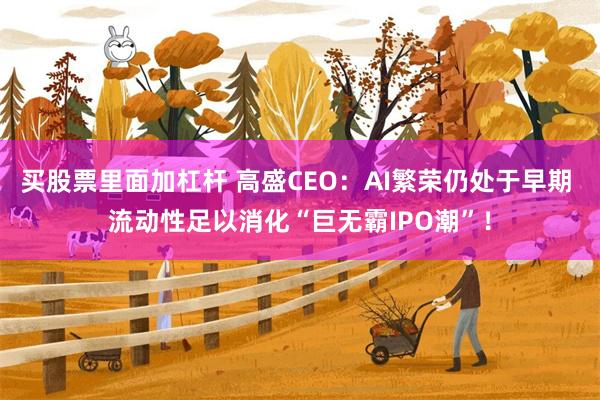 买股票里面加杠杆 高盛CEO：AI繁荣仍处于早期 流动性足以消化“巨无霸IPO潮”！