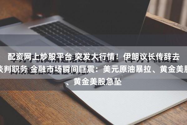配资网上炒股平台 突发大行情！伊朗议长传辞去对美谈判职务 金融市场瞬间巨震：美元原油暴拉、黄金美股急坠