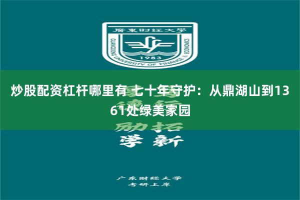 炒股配资杠杆哪里有 七十年守护:从鼎湖山到1361处绿美家园