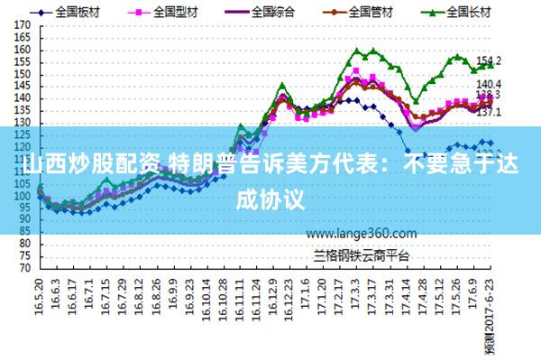 山西炒股配资 特朗普告诉美方代表：不要急于达成协议