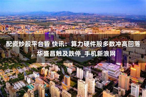 配资炒股平台皆 快讯：算力硬件股多数冲高回落，华盛昌触及跌停_手机新浪网