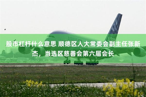 股市杠杆什么意思 顺德区人大常委会副主任张新杰，当选区慈善会第六届会长