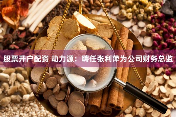 股票开户配资 动力源：聘任张利萍为公司财务总监
