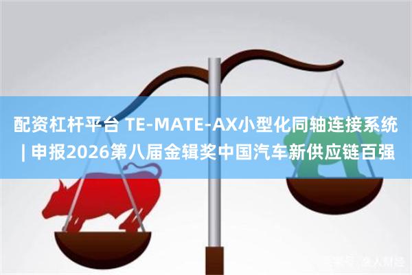 配资杠杆平台 TE-MATE-AX小型化同轴连接系统 | 申报2026第八届金辑奖中国汽车新供应链百强