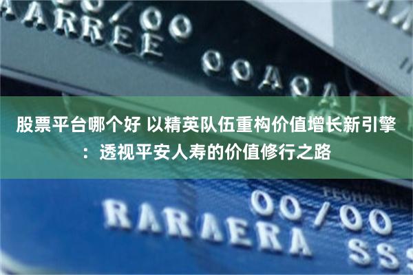 股票平台哪个好 以精英队伍重构价值增长新引擎：透视平安人寿的价值修行之路