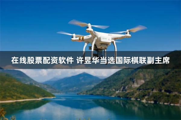 在线股票配资软件 许昱华当选国际棋联副主席