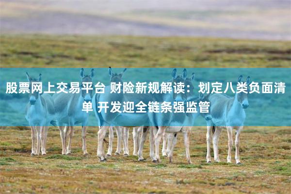 股票网上交易平台 财险新规解读：划定八类负面清单 开发迎全链条强监管
